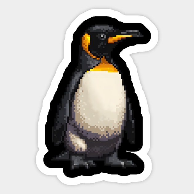 Pixelated Penguin Artistry Sticker by Animal Sphere